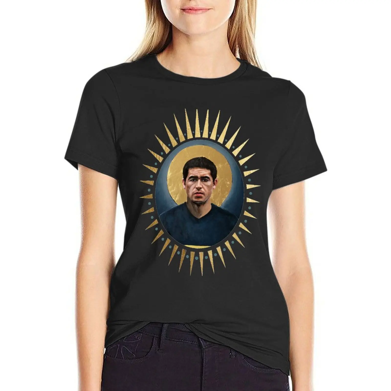 

JRR10 - Football Icon T-Shirt Short sleeve tee cute tops Female clothing shirts graphic tees t-shirts for Women pack