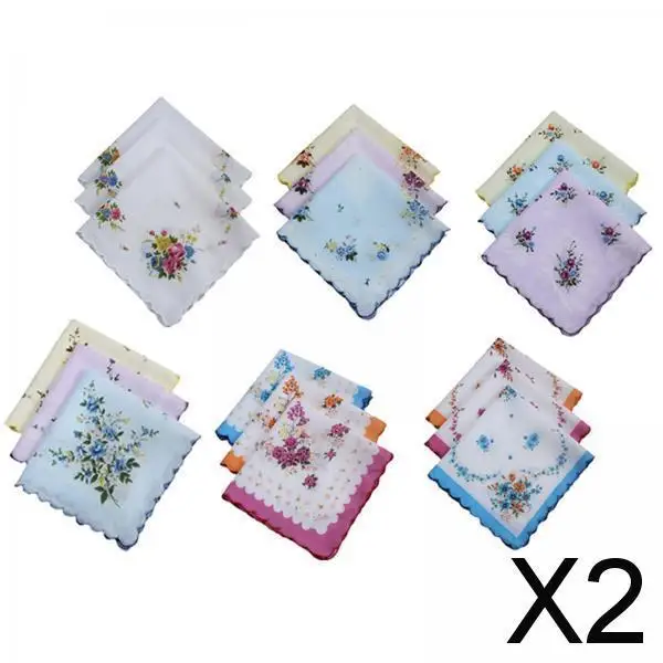 

Модные хлопковые носовые платки для женщин, карманный носовой платок с цветочной вышивкой для свадебных мероприятий подружки невесты