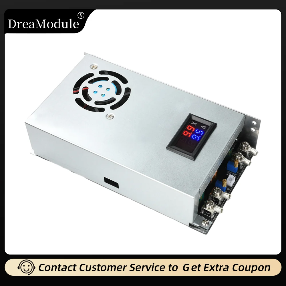 

1500W High-Power Buck Converter DC-DC Adjustable Voltage Regulator Module Synchronous Rectification Step Down for LED Drivers