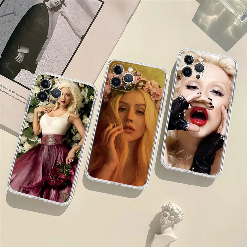 

C-Christina-Aguilera Phone Case Silicone Soft for iphone 15 14 13 12 11 Pro Mini XS MAX 8 7 6 Plus X XS XR Cover