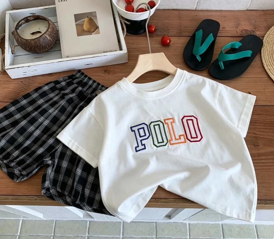 0-7Years Old Toddler Cotton Summer T-Shirt Children Round Neck Short Sleeve T Shirt Baby Daily Simple Tee Kid Fashion Casual Top
