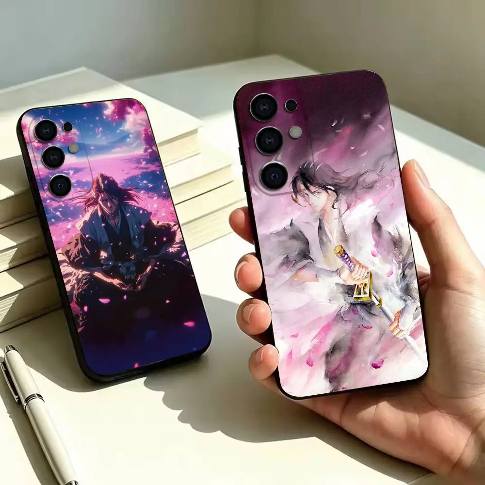 Bleach Kuchiki Byakuya  Phone Case For Samsung S25,S23,S22,S20,S21,S30,Ultra,Plus,Note,5G Black Cover