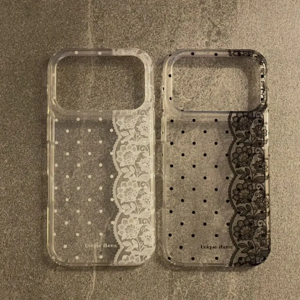 Black white Polka Dot Lace Pattern Phone Case For iPhone 17 16 15 14 13 12 11 Pro Max XR XS MAX 7 8 PLUS Y2K Transparent Cover