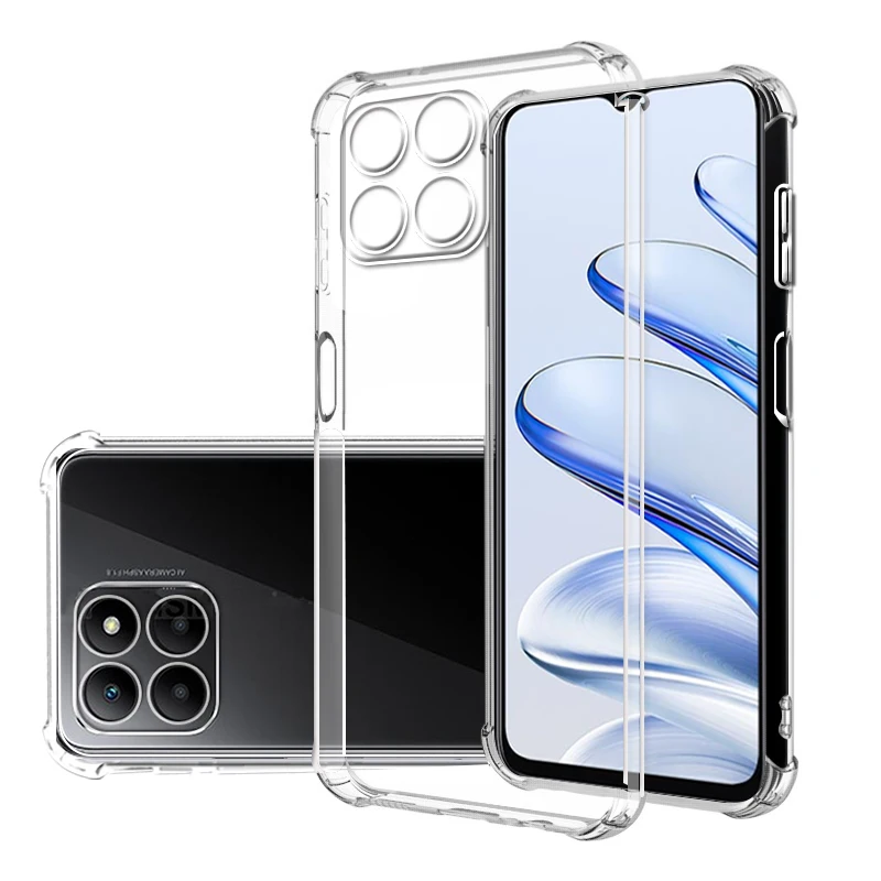 Shockproof Clear Case for Honor 70 Lite RBN-NX1 Soft Silicone Transparent Back Covers for Honor 70Lite Phone Protective Camera