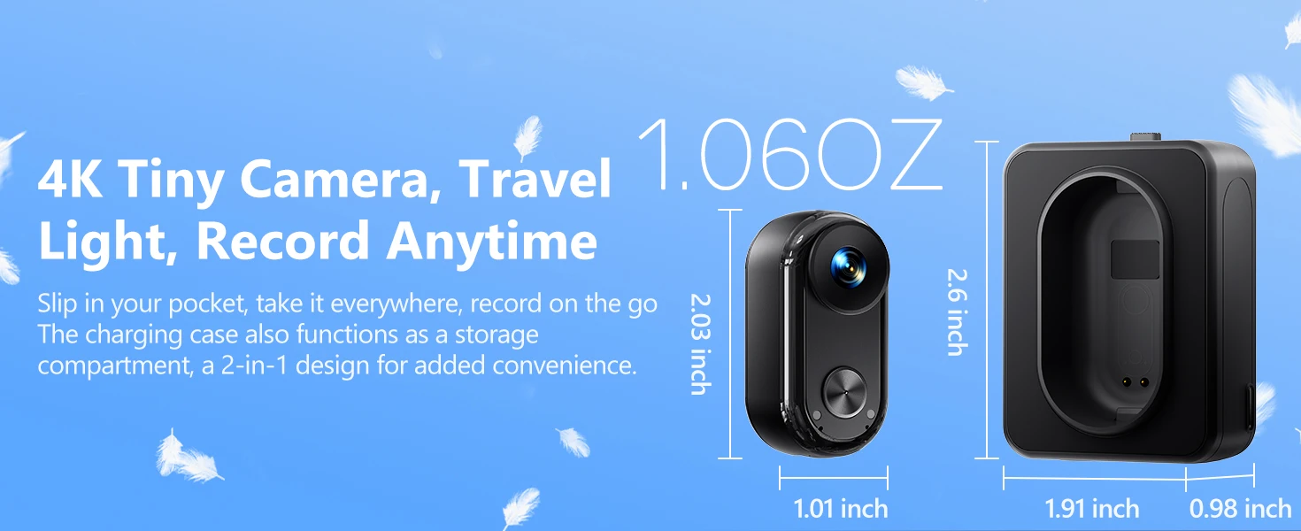 Ansvicam 4k Mini Body Camera With 6-axis Stabilization Magnetic_voghion.com