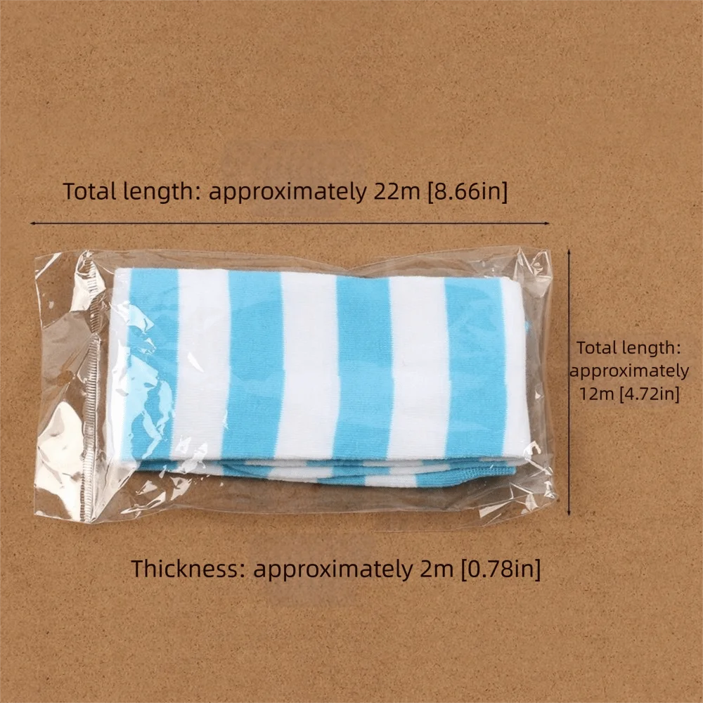 الإكسسوارات 9 ألوان مخطط جورب أسود أبيض وردي دافئ العجل جورب الركبة عالية مخطط جورب النساء السيدات