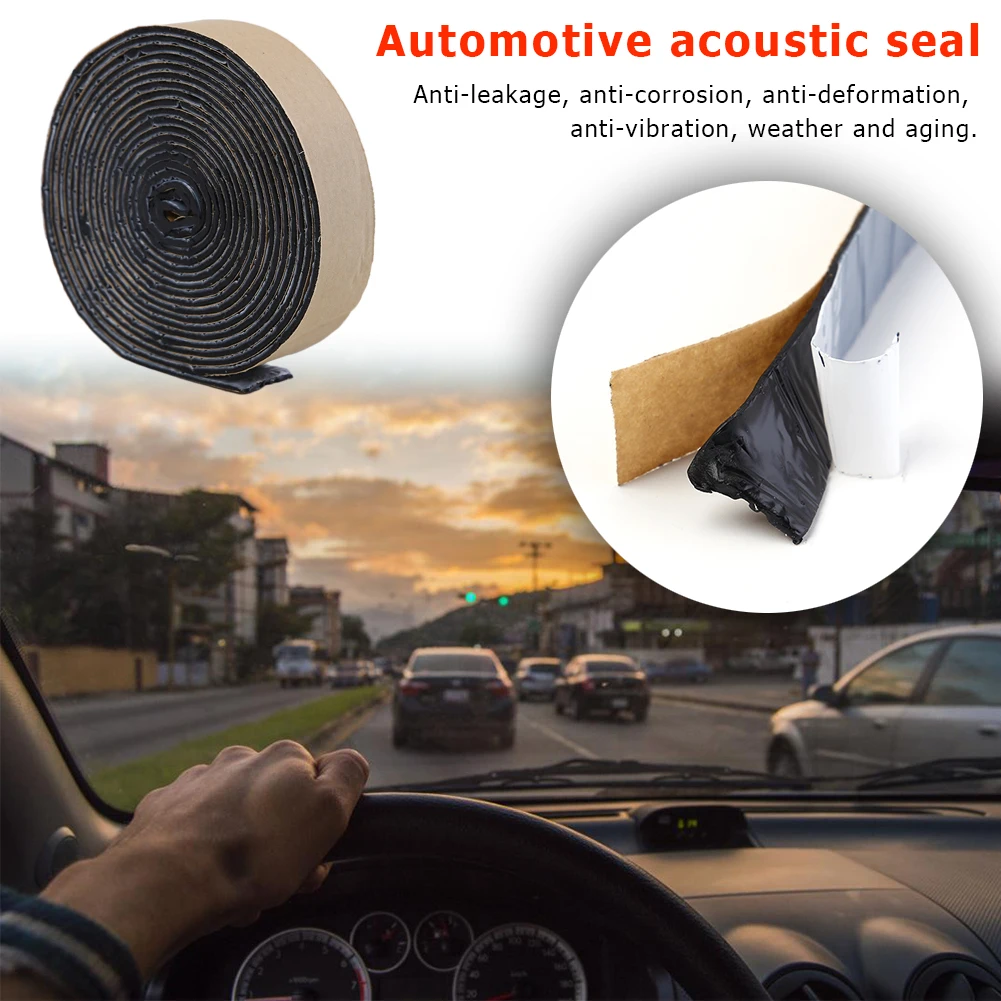 Butyl Rubber Glue Tape Headlight Sealant Car Windshield Taillight Glue Tape 3.2m