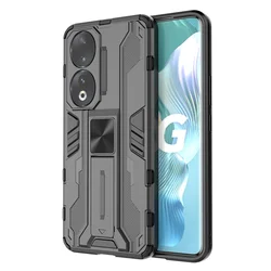 Armor Funda For Honor 90 5G Case Car Magnetic Holder Stand Phone Back Cover For Xonor Honer Honar 90 Honor90 5G Shockproof Coque