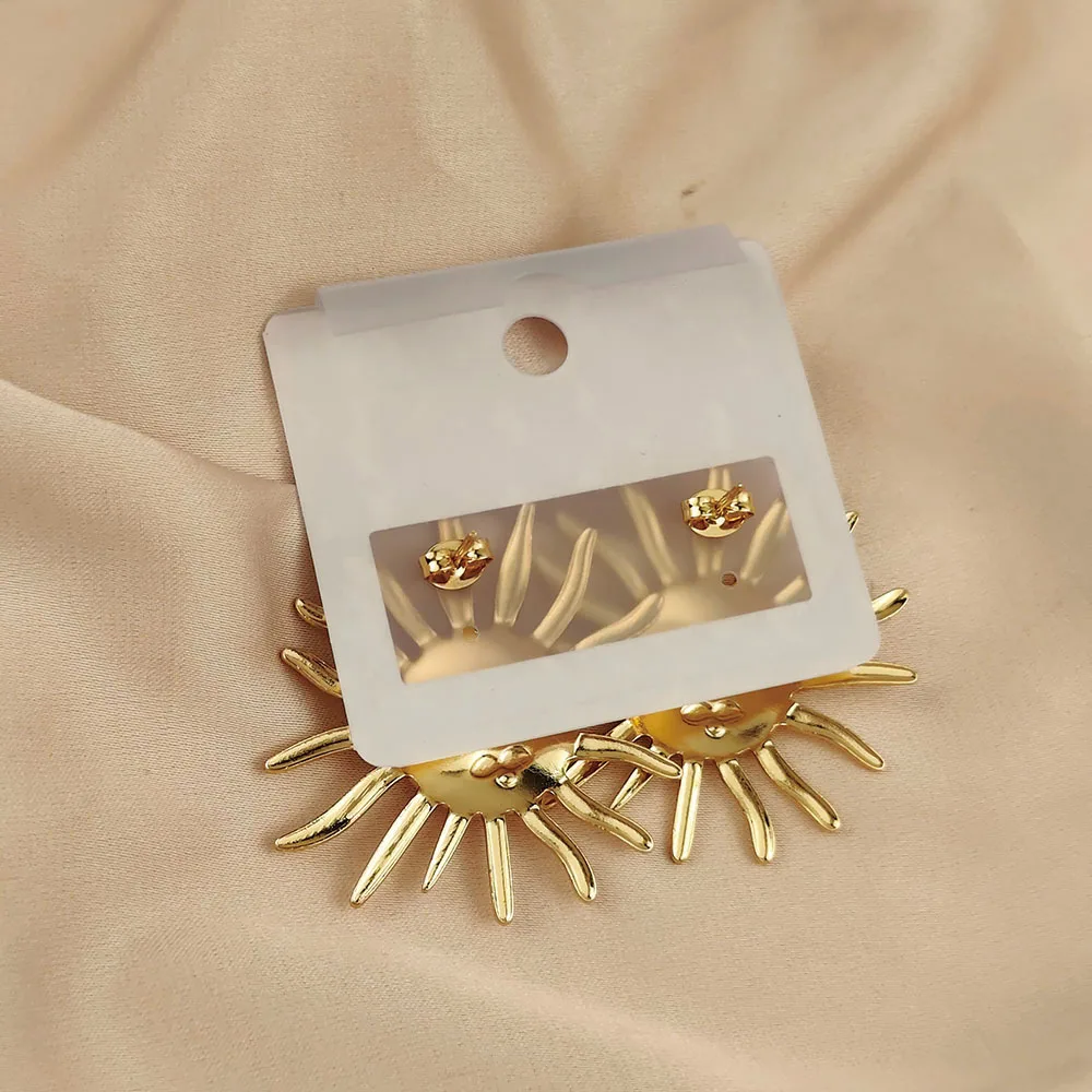 Anting wanita 18K berbentuk bintang laut dan ubur-ubur yang menawan, terbuat dari baja tahan karat yang tahan air dan tidak luntur, hadiah untuk istri.