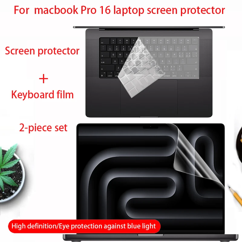 

For 2024 2023 Apple MacBook Pro 16.2-inch M4 Max M3 laptop screen protector A2485/A2780/A2991/A3186/A3403 computer keyboard film