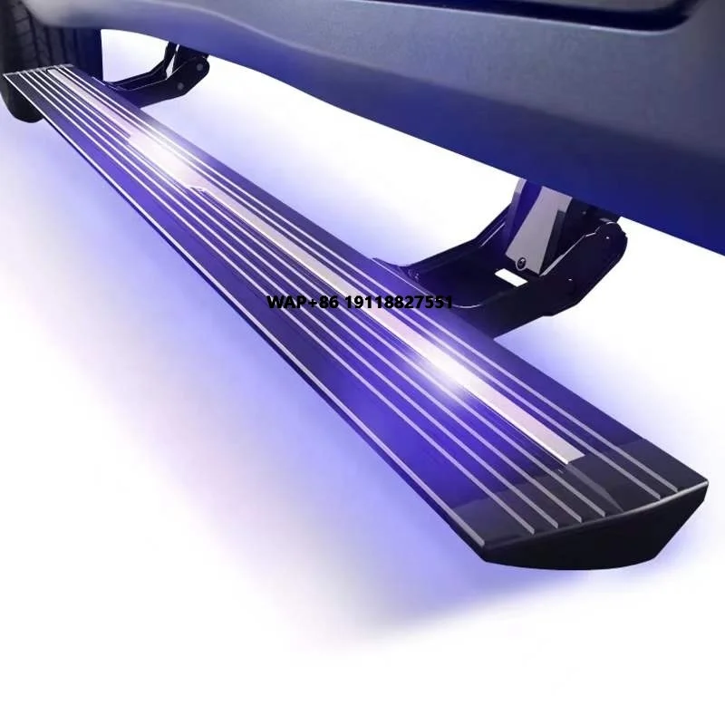 

Factory Customization Automatic Aluminum Electric Threshold LED Side Steps Running Board for Defender