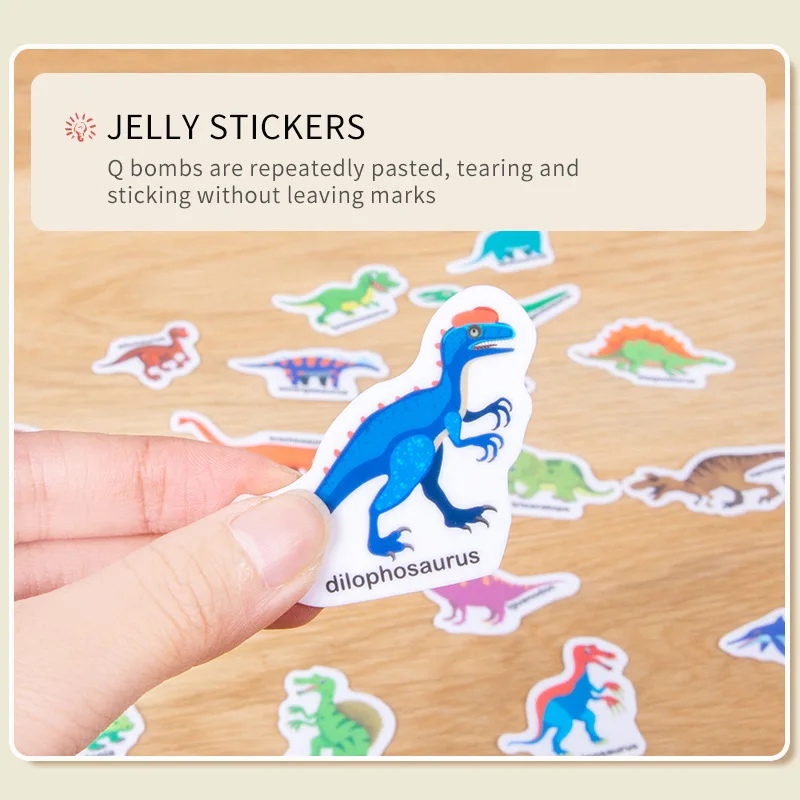 Reusable Sticker Book for Kids 2-4 Ages Preschool Learning Activities Quiet Busy Book for Travel Toys Animal Stationery Stickers