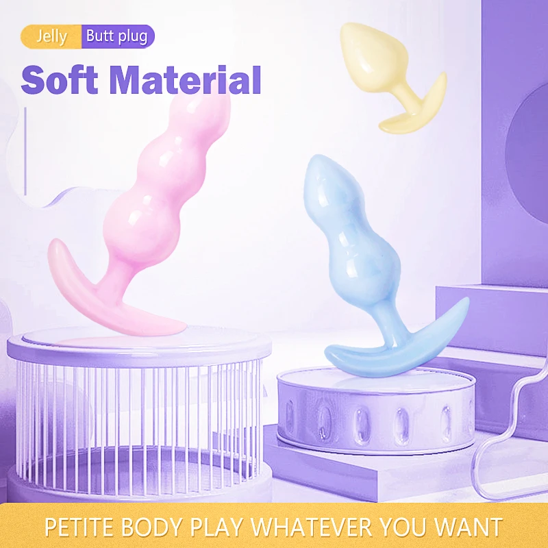 Candy Color Anal Dildo Butt Plug Butt Plug BDSM Sex Toy Dildo Anal Butt Plug Sex shop Adult Butt Plug Suitable for beginners