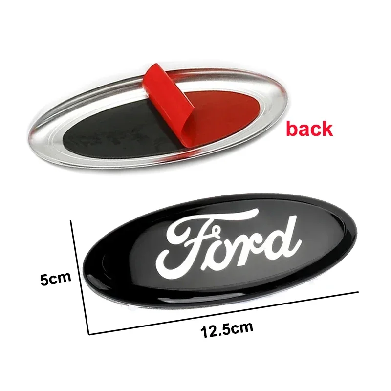 Emblem for Ford Fiesta Mondeo Focus Fusion Escape Ranger Kuga Metal Car Front Hood Rear Trunk Badge Cover Sticker Hub Caps
