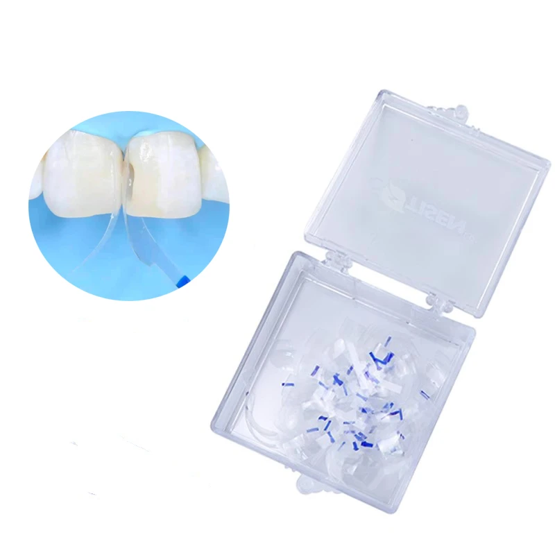 50 Pcs/Box Dental Resin Transparent Molding Sheet Kangtian Positive Molding Sheet Front and Rear Dentist Filling Tools