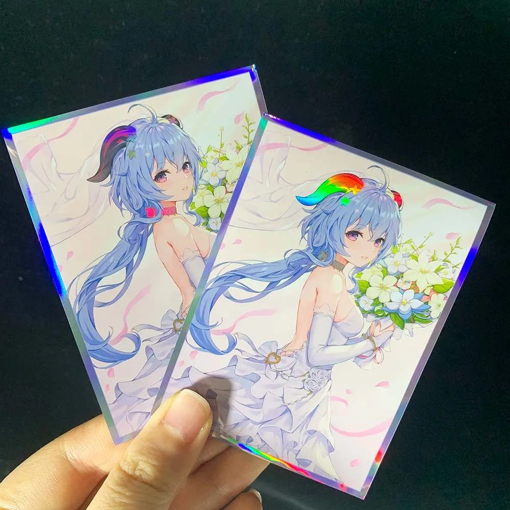 60PCS 67x92mm Genshin Impact Game GanYu Anime Card Sleeves Board Game Cards Protector Cards Shield for MGT WS Trading Cards