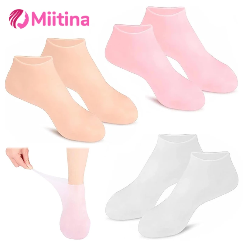 Foot Mask Cover Silicone Protective Moisturizing Socks Can Be Reused As Foot Care Tools Spa  Cleaning Tools Vibration Perfume