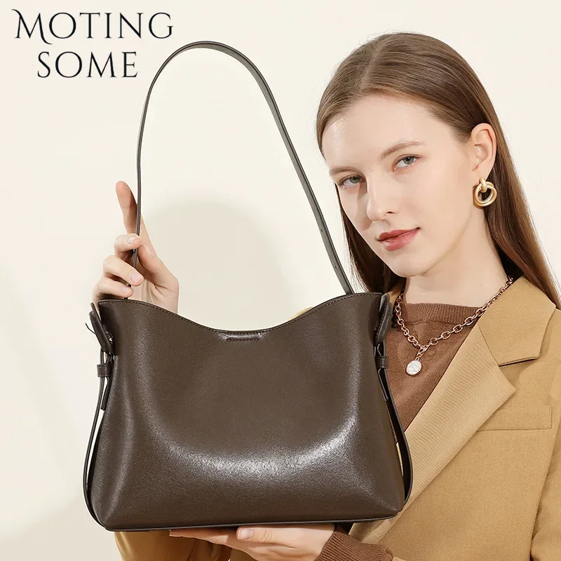 Motingsome Minimalism Women Handbag Fallow Style Shoulder Handbag and Purses Luxury Designer Satcheles Bosoton Tote 2025 New