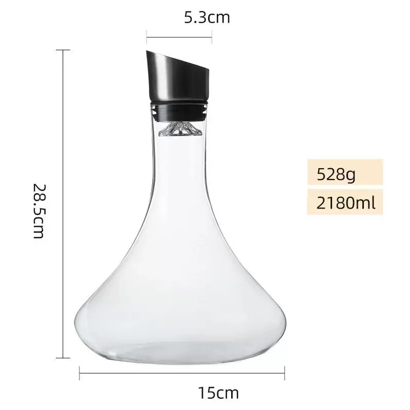 Glass Quick Wine Aerator Light Luxury Waterfall Wine Red Wine Filter Home European Creative Wine Dispenser Wine Jug