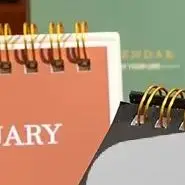 

2026 Mini Portable Desk Calendar Simple English Handmade Desktop Decoration for Office Daily Record Study Decor Desk Accessories
