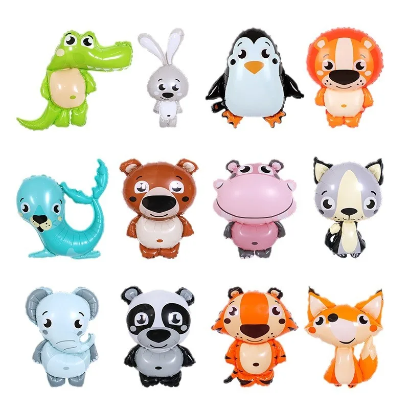 New Animals Foil Balloon Penguin Lion Elephant Cartoon Balloons Baby Shower Party Birthday Wedding Decorations Kids Toys