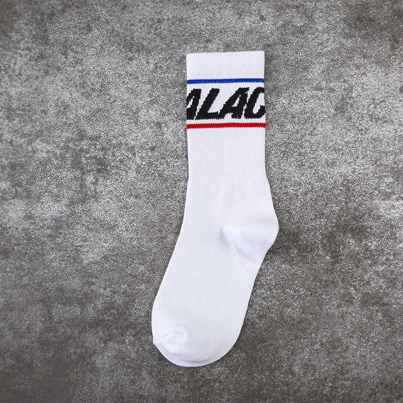 Palace Skate & Basketball Socks - Trendy Unisex High-Top Mid-Calf Socks, Versatile Streetwear for Instagram Style