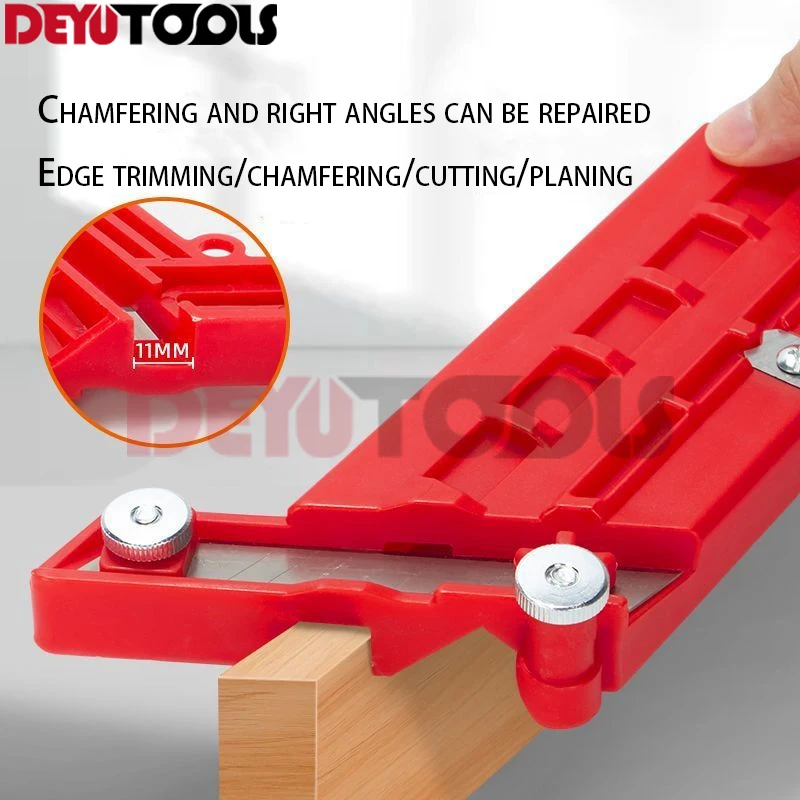 4 in 1 Woodworking Dual-Purpose Edge Trimmer Manual Rounded Right-Angle Chamfering Artifact PVC Panel Furniture Scraper