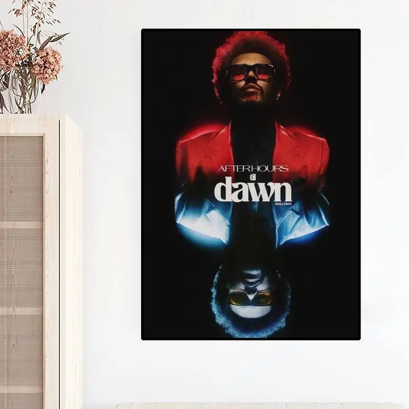 Singer The Weeknd POSTER Poster Prints Wall Painting Bedroom Living Room Wall Sticker Small