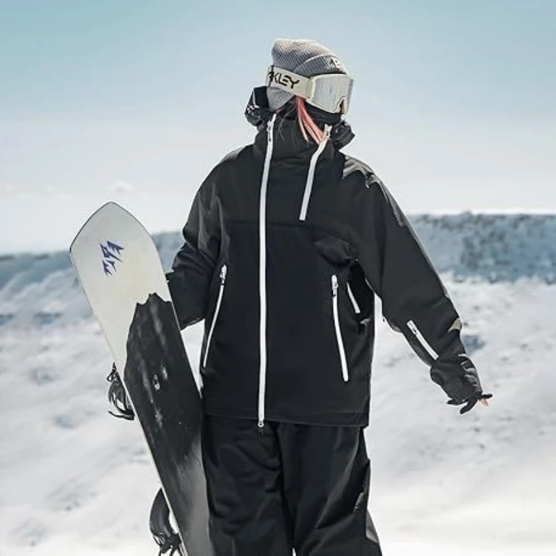 2026 Mens Snowboard Jacket Ski Coat Women Waterproof Insulated Baggy Snowboard Coats Winter Hooded Mountain Hiking Warm Outdoor