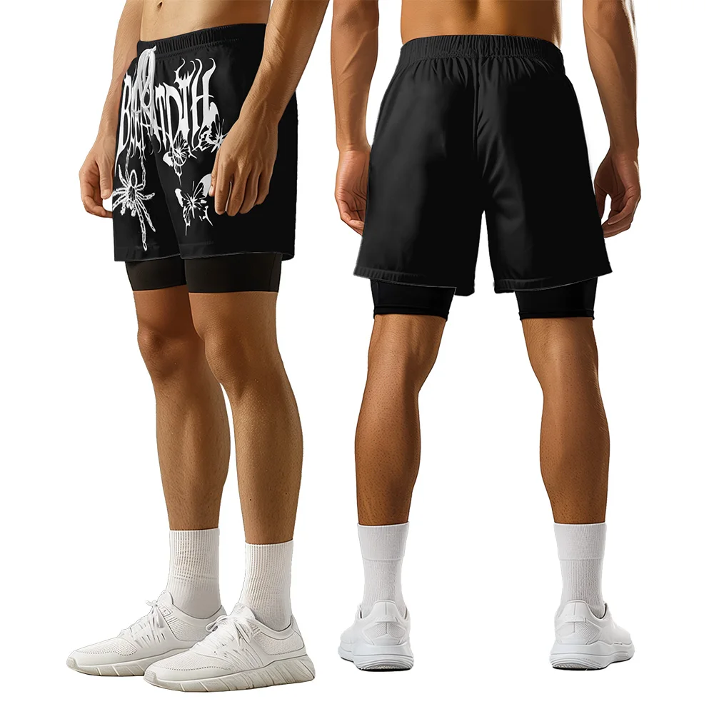 Original design Spider Butterfly Summer 3D Advanced Print Casual trend Sports High Street  basketball shorts  men shorts