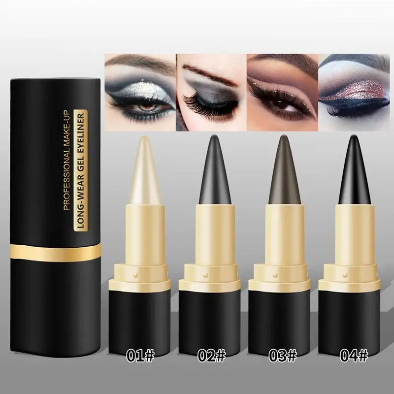 Gel Eyeliner Smudge Proof Eyeliner Pencil Waterproof Eyeliner Gel Stick Matte Eyeliner Pencil Makeup Eye liners For Women Girls