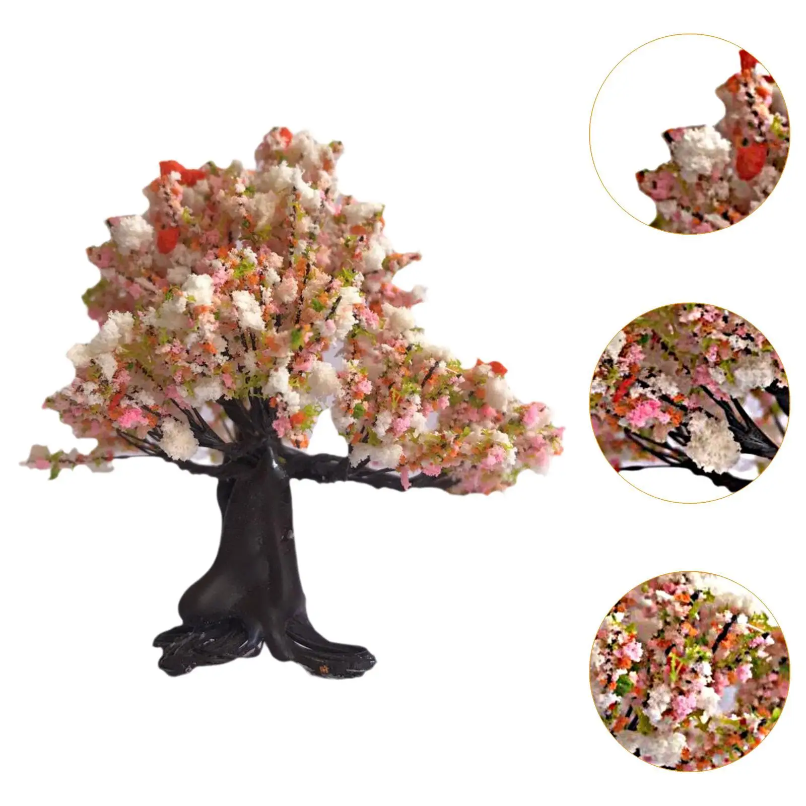 Mini-künstlicher Blumenbaum, Kunsthandwerk, architektonischer Baum für Zuglandschaft, Mikrolandschaft, Puppenhaus, Dekor, Projekte, Gebäudemodell