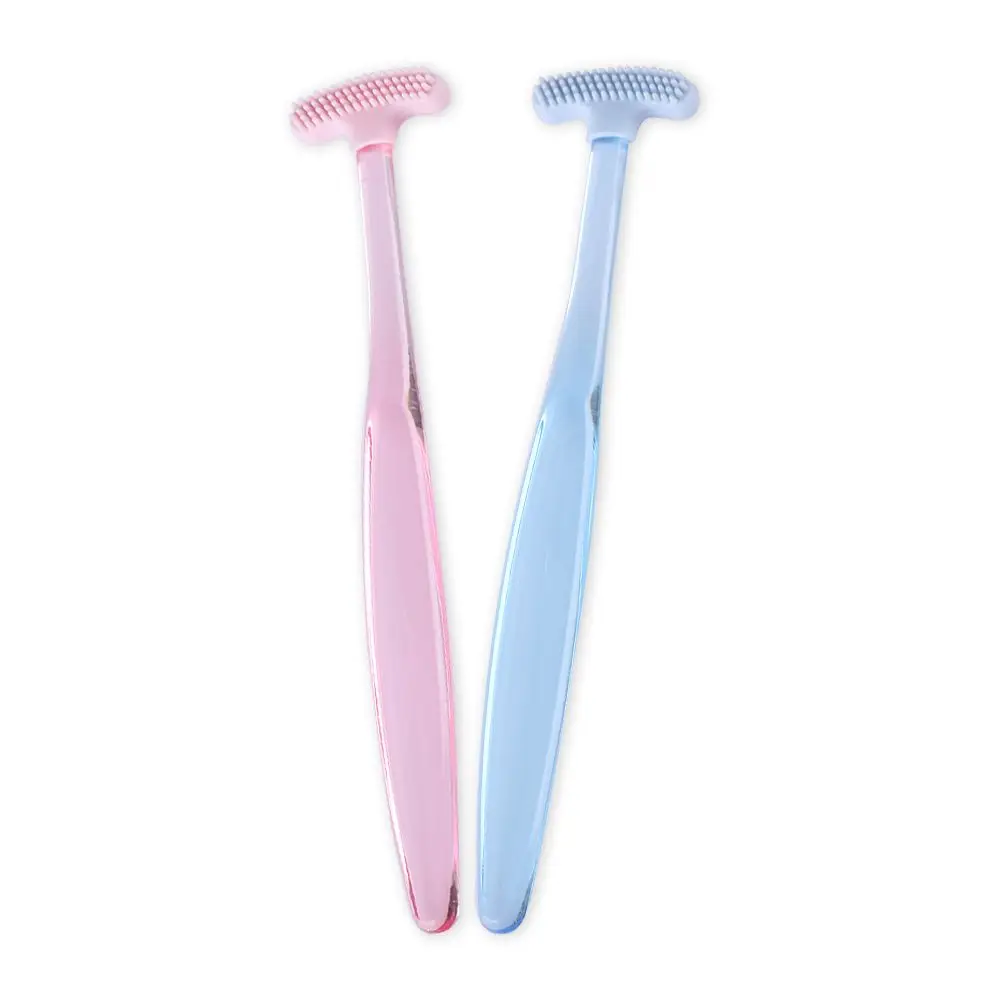 Silicone Useful Double sided Health Care Tool Bad Breath Cleaner Brush Oral Clean Tongue Scraper  Dental Care