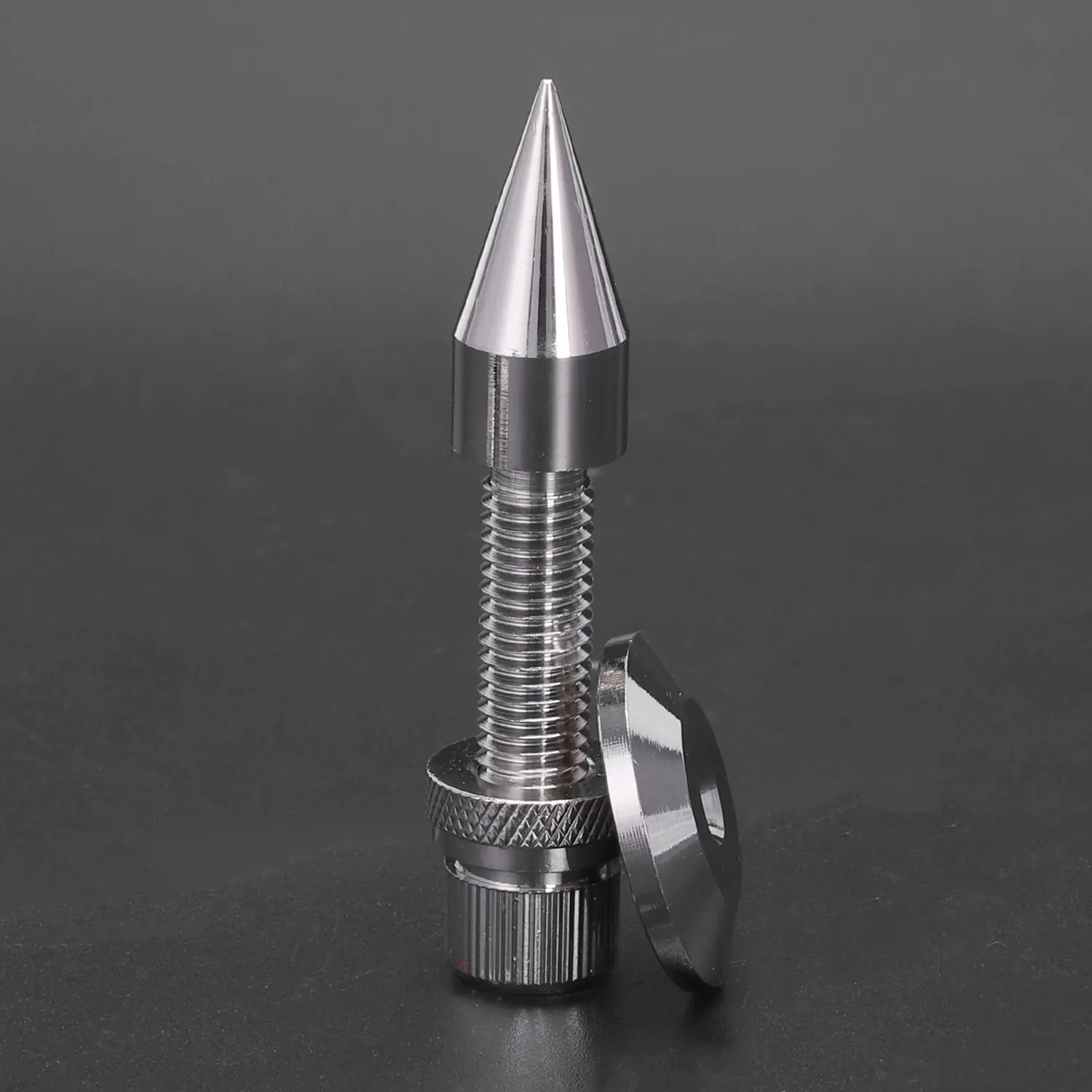 SMIEA 4 Pcs Alto-falante Spike Isolamento Spikes Stand Pé Alto-falante Hifi Almofadas de base cônica à prova de choque