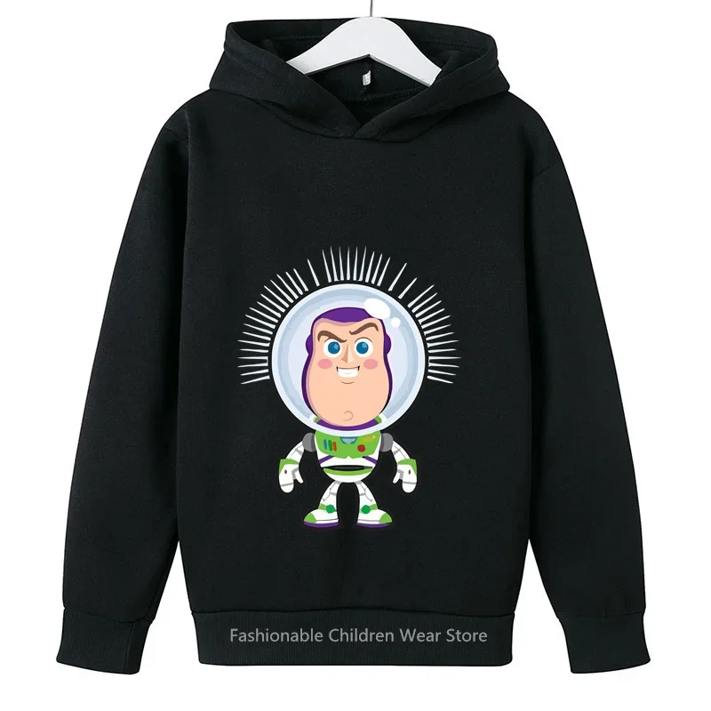 Disney New Toy Story Cartoon Print Kids' Hoodie Boys Girls Outdoor Casual Korean Fashion Spring Autumn Warm Up Jacket