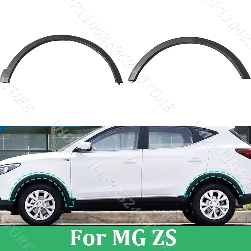 1pcs Front Rear Bumper Wheel Eyebrow For MG ZS 2017 2018 2019 2020 Fender Wheel Eyebrow Trim Anti-collision Strip