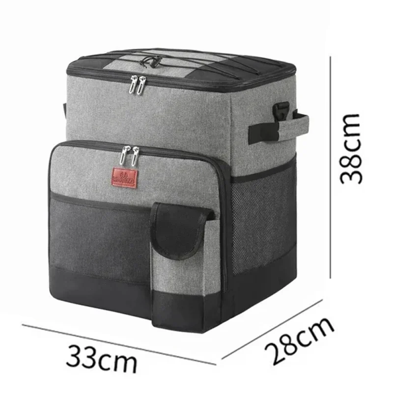 

Large Capacity Collapsible Cooler Bag Insulated Picnic Lunch Bag Box Cooling Bag for Outdoor Travel Camping BBQ Family Party