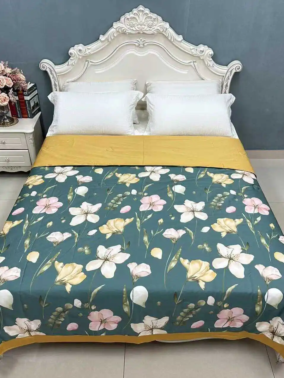 

Summer Cool Digital Printing Cotton Air Conditioner Quilt Bedding True Silk Level Sp Comforter Lenzing Viscose Fiber