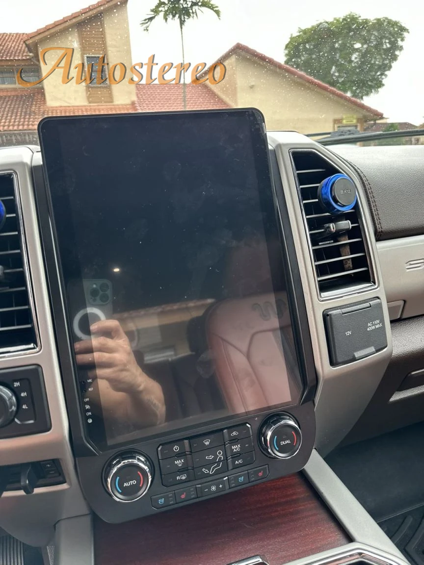 14,4 Zoll Android 128G Für Ford F150 F250 F350 2015-2021 Tesla Stil Auto GPS Navigation Multimedia Player radio Band Steuergerät HD – Detail 28