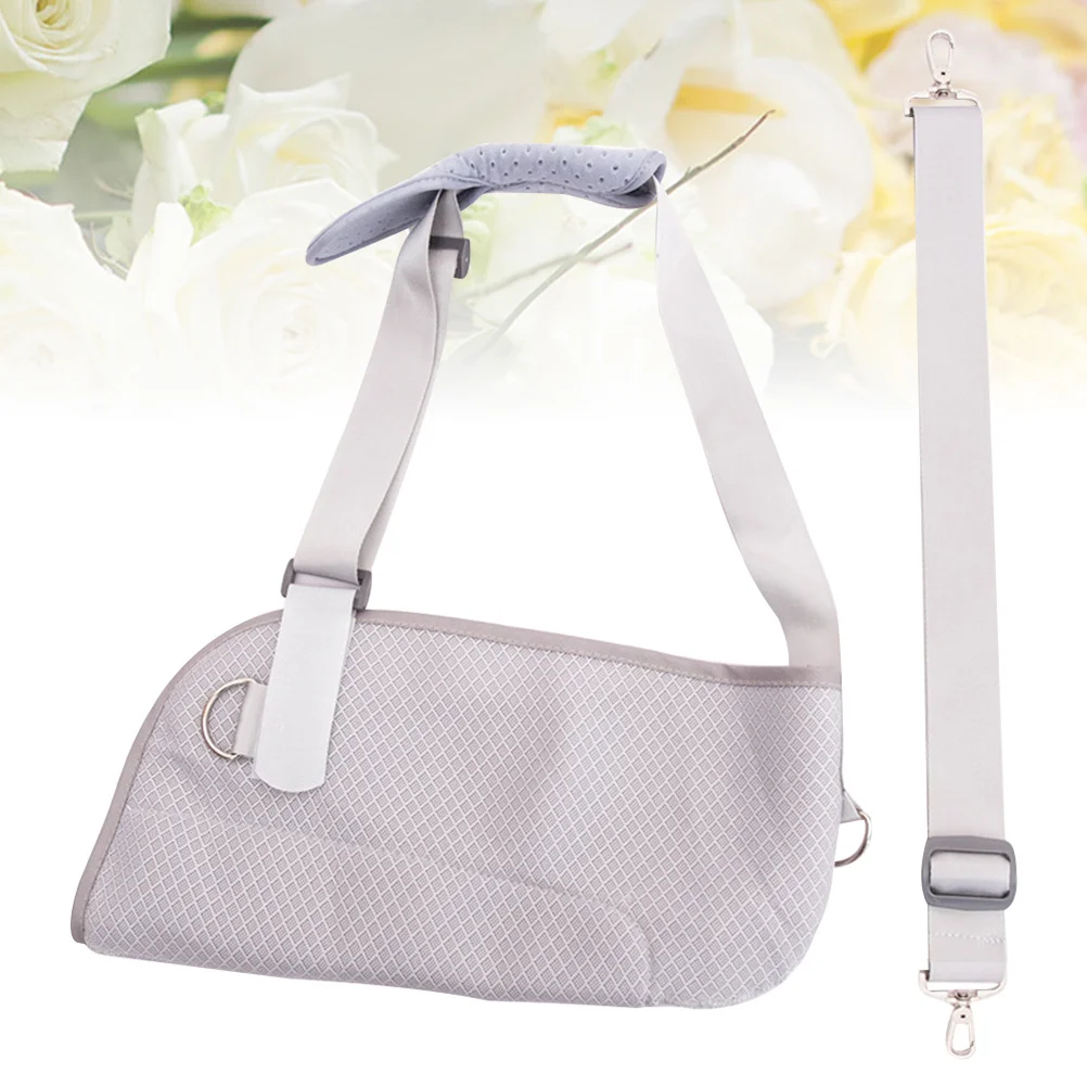 

Adjustable Fracture Arm Support Brace Breathable Shoulder Elbow Sling Immobilizer For Broken Arm Grey Health Care