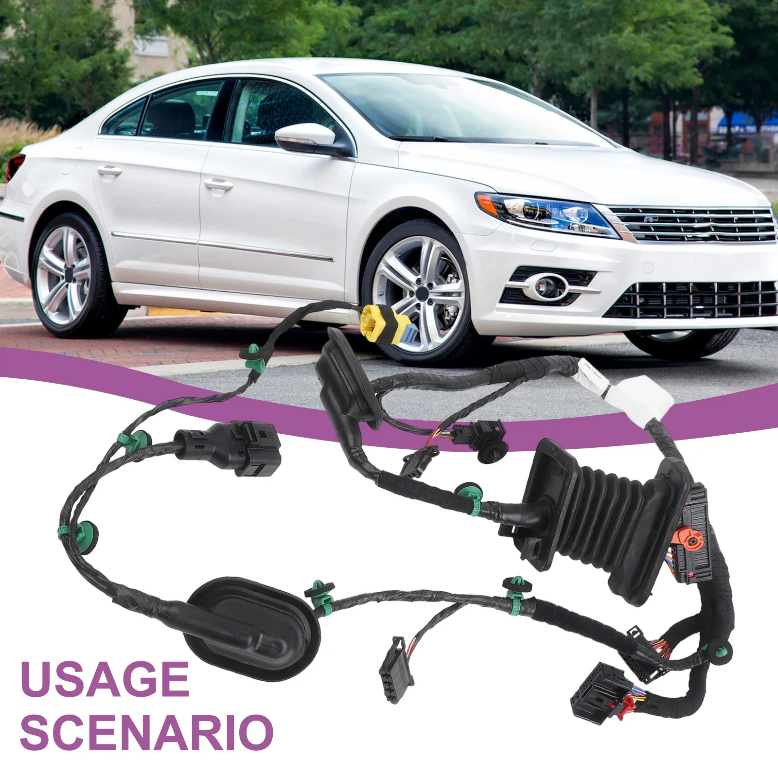 Front Left Door Wiring Harness Compatible with For Jetta For Golf MK5 2006 2010 OEM 1K0971120BK Efficient Installation