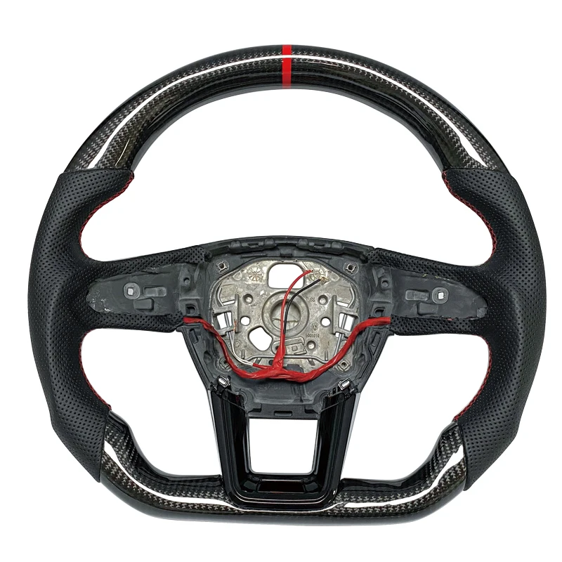 

Carbon Fiber Steering Wheel A6 S6 RS6 Custom Car Interior Accessories