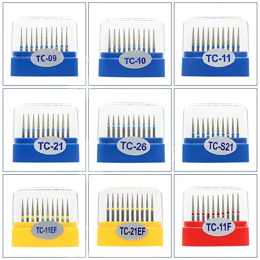 

50pcs/Set Dental Teeth Polishing Burs FG 1.6mm Dental Diamond Polishers for Polishing Smoothing Teeth Polishers TC Series