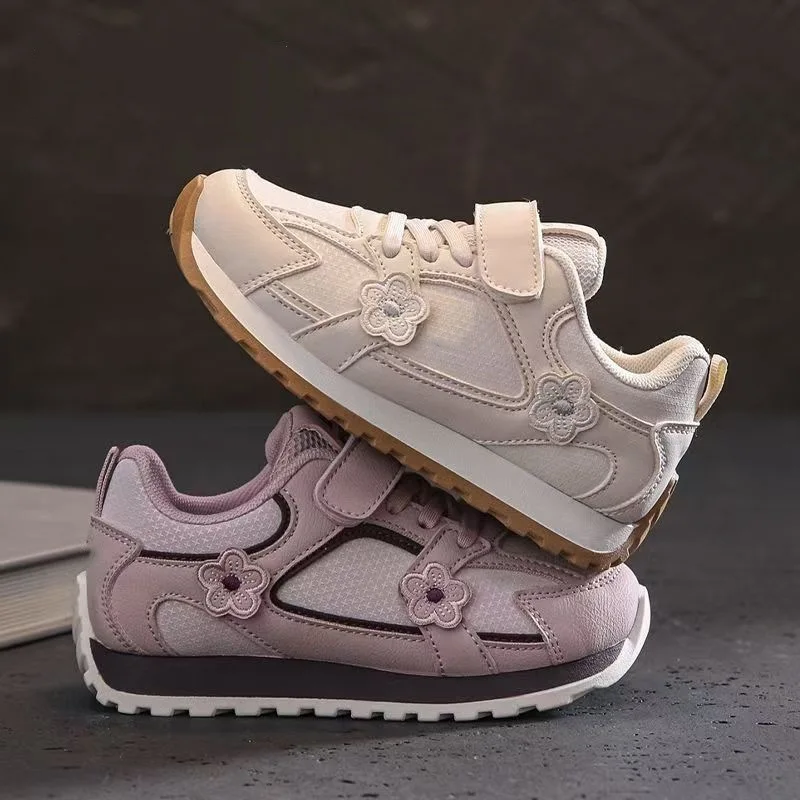 

Zapatos, модная обувь для девочек, осень 2023, новые детские кроссовки, удобная повседневная обувь с мягкой подошвой и цветочным узором для девочек, Zapatillas De Mujer