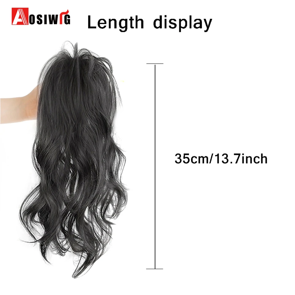 Synthetic 13inch Claw Clip On Ponytail Hair Extension Ponytail Extension Hair For Women Waterfall Half Tie Princess Ponytail