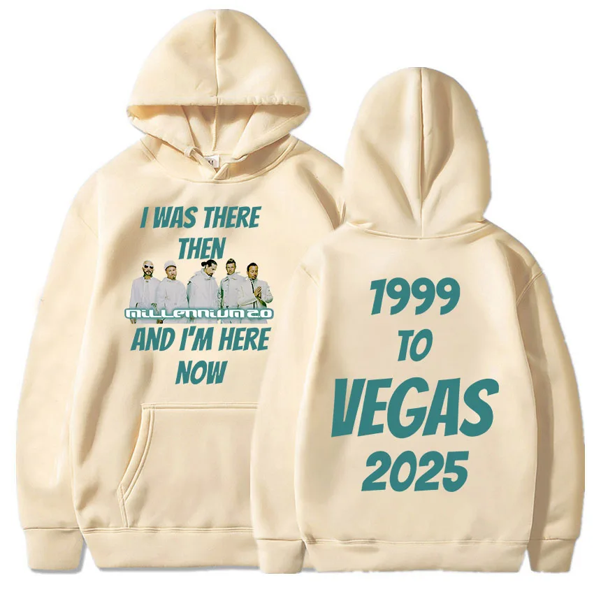 Backstreet Boys 1999 To Vegas 2025 Tour Hoodies Millennium 2.0 Album Printing Sweatshirts Long Sleeve Hooded Pullovers Men Hoody