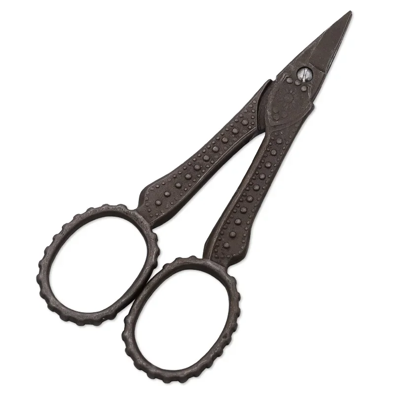 Retro Horizontal Bar Scissors, Stainless Steel, Cross Stitch Embroidery, Handmade DIY Sewing Scissors, High Quality