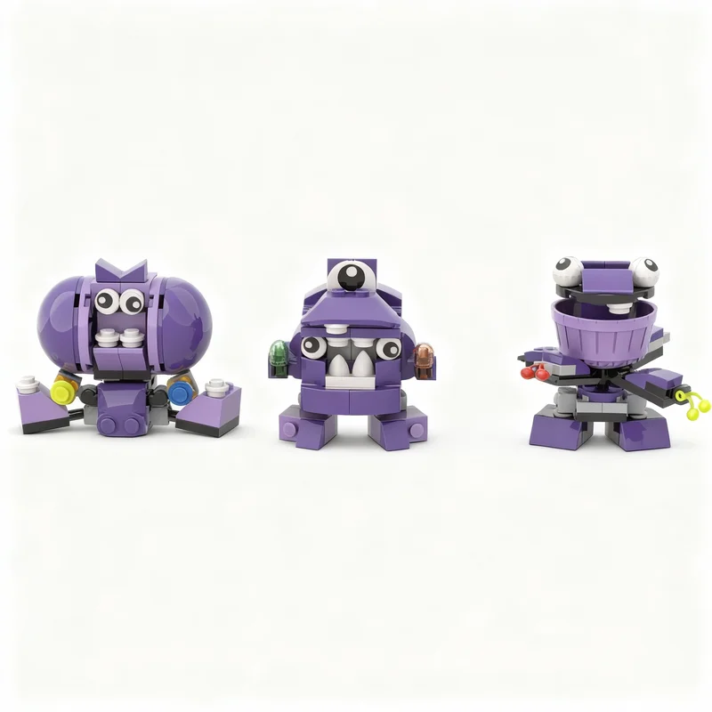 135pcs MOC Lil Munchos Mixels Collectible Display Building Blocks Assembly Set Edition Challenge Miniature Toy Gift For Makers