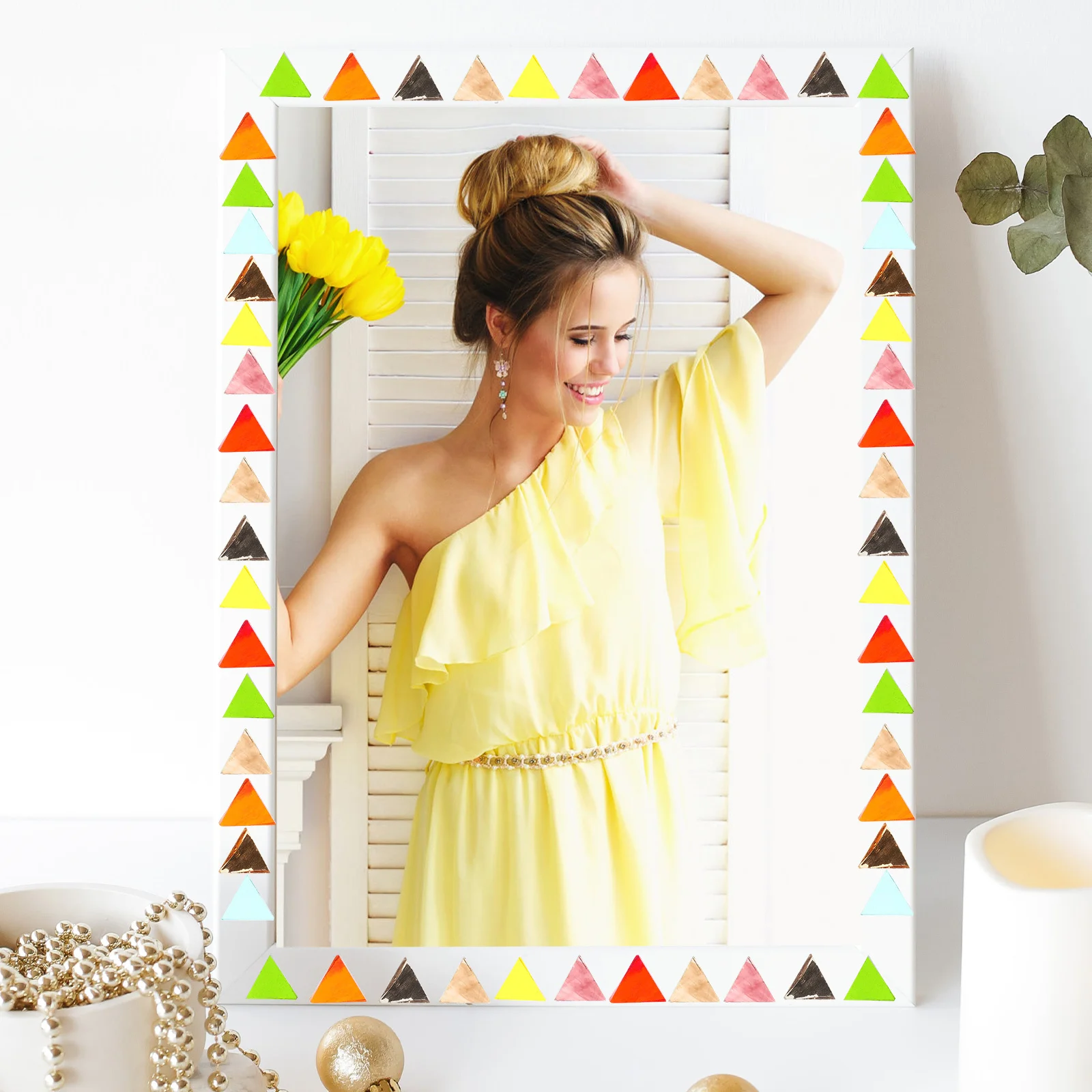 

Glass Mosaics Pieces DIY Supplies Smooth Surface Home Decor Tiles Glass Mosaics Pieces DIY Materials