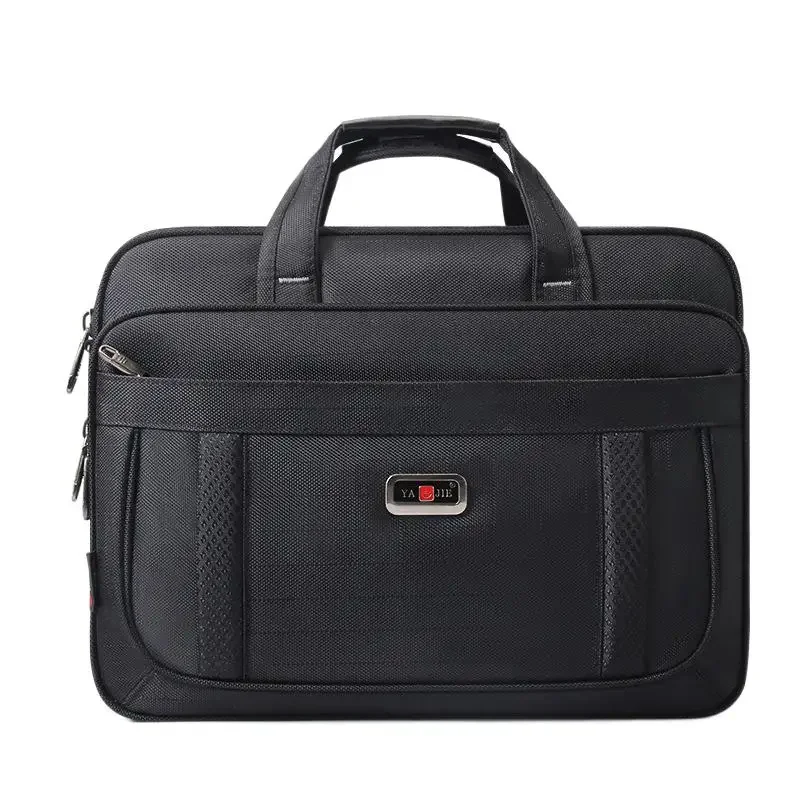 Maletín Oxford de gran capacidad para hombre, bolso de negocios de 15,6 pulgadas, bandolera de hombro para ordenador portátil y oficina